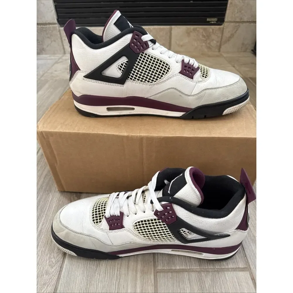 Size 14 - Air Jordan 4 Retro PSG Paris Saint-Germain CZ5624-100 Bordeaux